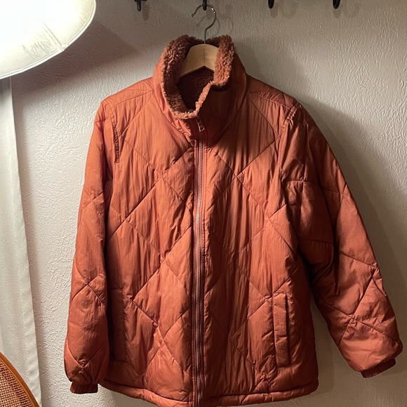 COPY - Madewell Reversible Puffer Sherpa jacket - Picture 3 of 7